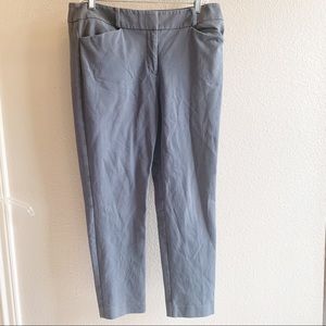 Ann Taylor Loft Julie Skinny Blue Ankle Pants 8